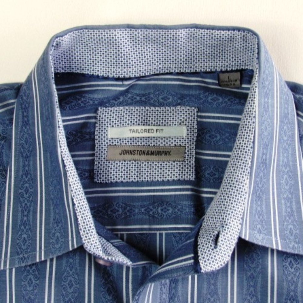 Johnston & Murphy Mens Size L L/S Shirt / RTL $129